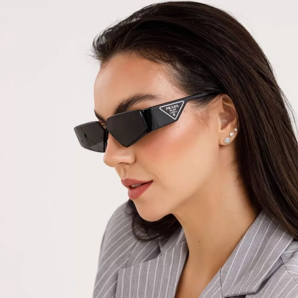 Prada Black Shield Sunglasses - Picture 9 of 9